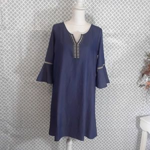Naif chambray boho dress size M NWT